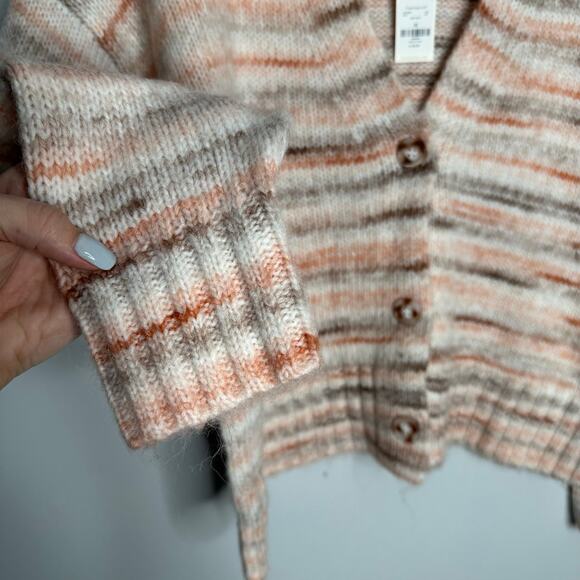 Mi‎ Ami Women’s Jacquelyn Front Button Pink Space Dye Cardigan Size XS NWT - Picture 4 of 9